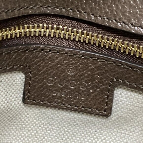 Auth GUCCI Blondy 699268 Beige Ebony Dark Brown PVC Leather Shoulder Bag - Picture 15 of 16